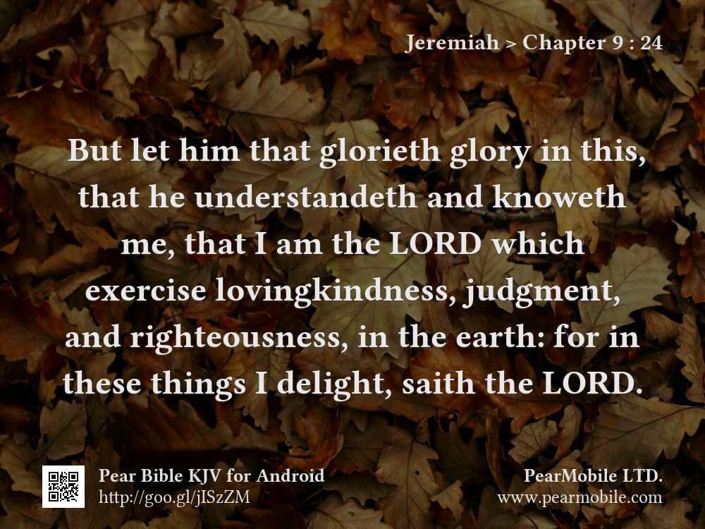 Jeremiah, Chapter 9:24
